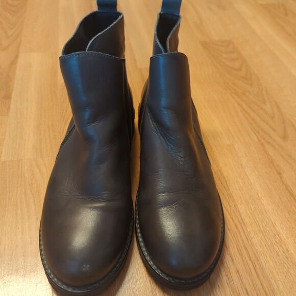 Eric Michael Ankle Boot Bootie Womens EU 38 US 7-7.5 Gray Side Zip Leather - Picture 2 of 9